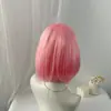 Peluca europea y americana directa de fábrica, peluca femenina negra con flequillo limpio, cabello corto y liso, peluca BOBO de fibra química, cubierta de cabeza completa, una generación de cabello