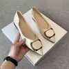 2026 Nuevo Estilo Primavera y Otoño Punta Fina Suela Suave para Mujer Calzado Plano de Punta Baja Versátil para Todas las Estaciones Estilo Coreano Zapatos para Mujer