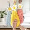 Toalla de mano de Plumeria, directo del fabricante, para uso doméstico, toalla creativa para colgar para baño y cocina, diseño lindo, divertido y duradero