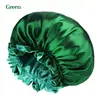 Gorro de Noche de Doble Capa con Borde para Orejas Más Vendido de Amazon, Elegante Gorro Elástico Rizado para el Cabello de Mujer, Gorro de Ducha para Salón de Belleza