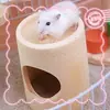 Ninho de bambu para hamster, brinquedos para hamster de estimação pequena, suprimentos esportivos de fitness, brinquedos, galho de flor, quarto para hamster rato, suprimentos diários