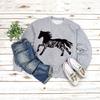 Sudadera de cuello redondo de estación independiente de Amazon Chaqueta europea y americana Manga larga Estampado ebay es la venta al por mayor de comercio exterior de Wei Yi