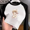 Blusa Térmica de Fleece para Meninas Outono Inverno 2026 Nova Blusa Escovada Infantil Roupa Íntima Camiseta Raglan de Manga Longa Outono Inverno