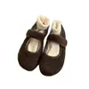 Zapatos Mary Jane delicados estilo coreano con una sola correa y cierre de velcro, nueva colección Otoño 2026, zapatos casuales versátiles de punta redonda y corte bajo
