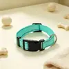 Collar ajustable para mascotas superventas transfronterizo, color sólido de nailon, antichoque para perros pequeños y medianos, collar para mascotas para pasear perros, venta al por mayor