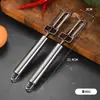 Pelador de doble cara de acero inoxidable cuchillo para afeitar multifunción cuchillo para frutas rallador triple pelador herramientas de cocina
