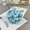 Hortensia 72 3D de simulación alta, hortensia suave al tacto para el hogar, flor de boda, comercio exterior, fábrica de flores falsas al por mayor