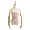 YPFF Moda para Mujer Diseño de Chica Caliente Sin Tirantes Color Sólido Cintura Ajustada Corte Slim Cintura Exterior Vintage Sin Mangas Top Corto