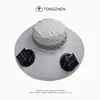 Sombrero de Sol con Ventilador Solar de Ala Ancha para Hombres Verano Pesca al Aire Libre Sombrero de Protección Solar Anti-UV Sombrero de Montañismo para Mujeres