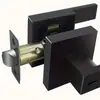 Fechadura de Manípulo de Três Hastes Americana Robusta Transfronteiriça Fechadura de Porta de Quarto Sem Chave Fechadura de Porta Leve Projetada Especialmente para Comércio Exterior Fechadura de Três Hastes Quadrada