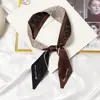 Lenço de seda lenço pequeno feminino Coreia do Sul pontudo fino tira estreita gravata elástico de cabelo cabelo novo primavera e verão faixa de cabelo versátil feminina