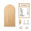 Panel perforado de madera maciza para pasillo, sala de estar, estante colgante de almacenamiento, estante de exhibición de productos, estante de almacenamiento montado en la pared, panel perforado