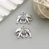 Europeo y Americano Retro Lindo Serie Animal Colgante de Elefante Colgante de Elefante Bebé Aleación de Zinc Accesorios de Joyería Recuerdos de Viaje
