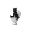 Figuras de Gatos para Coche en Posturas de Baño, 4 Tipos de Serie de Baño de PVC, Figuras Peculiares para Decoración Interior de Coche