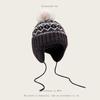 Gorro de invierno para mujer, estilo Fairisland, jacquard, con bola de pelo, de lana, estilo coreano, con protección para las orejas, cálido, para estudiantes, Lei Feng.