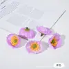 Accesorios Creativos de Flor de Amapola de 5 cm DIY Cabezas de Flores Artificiales Pasador para Ropa Antigua Material para Tocados Flor Decorativa