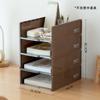 Caixa Organizadora de Mesa Empilhável para Documentos, Livros, Material de Escritório, Rack Organizador de Mesa para Estação de Trabalho
