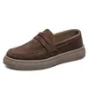 Zapatos de Hombre Jinbukang 2026 Otoño Nuevos Zapatos Deportivos Casuales para Hombre Mocasines Slip-On de Moda Mocasines Ligeros