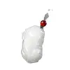 Atacado do Fabricante Pingente e Colar Pixiu de Jade Branco Afegão com Pingente Pixiu de Jade Branco Afegão