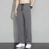 Pantalones casuales de seda de hielo de Source Factory para hombre, rectos, sueltos, de verano, finos, sueltos, de pierna ancha, deportivos
