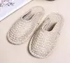 2026 Zapatos para Gatear Pantuflas de Suela Suave Tela de Algodón para Mujer Suela Fina Interior Exterior Todo Algodón Punta Cerrada Pantuflas de Algodón para Interiores Hogar Hombres
