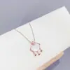 Collar de Borlas de Nácar Simple y Personalizado Cadena Pequeña para Clavícula Estilo Coreano Año Zodiacal Joyería para Mujer Joyería al por Mayor Geometría
