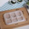 6 piezas de yema de huevo crujiente verde tuan nieve mei niang caja de embalaje papa al horno pastel de arroz glutinoso postre occidental caja de embalaje para pastel de luna de mediados de otoño