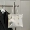 2025 Bolso de Hombro Casual de Moda Bordado de Mariposa de Gran Capacidad Bolso Tote de Gran Capacidad para Mujer