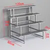 Estante de flores multifuncional de acero inoxidable anticorrosión engrosado para interior y exterior, para patio y balcón, estante de flores tipo escalera multicapa no férreo