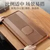 Bandeja de Chá de Madeira Maciça 2026, Estilo Baquelite, para Uso Doméstico e de Escritório, Conjunto de Chá Kung Fu, Design Retangular, com Função de Drenagem e Secagem, Estilo Simples