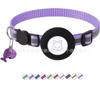 Funda de Silicona para Rastreador Airtag Collar para Gato de Alta Reflectividad Hebilla de Seguridad Antiasfixia Collar para Mascotas Antiperdida