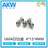U604ZZ tampa branca placa leve 4*13*4mm acessórios extrusora impressora rolamento de rolos tela