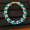 Pulseira de Fivela Redonda Banhada a Ouro 18K Vintage Usada com Zircônia Pulseira de Luxo Leve e de Alta Qualidade Acessório de Mão Versátil