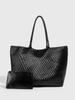 Bolso Tejido a Mano de Diseño Nicho Cuero Suave Bolso Tote de Gran Capacidad Estilo Casual Relajado Bolso de Hombro Único Axila Bolso de Mano Moderno