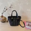 2026 Nuevo Versátil para Viajes Cotidianos Celebridad de Internet Estilo Coreano Monedero Estampado Cesta de Frutas Linda Bolso Elegante de Hombro Cruzado