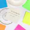 Etiqueta índice post-it adhesiva de color transparente se puede escribir con papel de nota de mascota de alto valor de color fábrica venta al por mayor