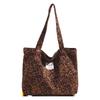 2024 Nuevo Patrón de Moda Leopardo Bolso de Mujer Hombro Único Bolso de Mano Coreano de Invierno Bolso Tote Estilo Francés para Viajar