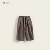 Pantalones Casuales para Niñas 2025 Otoño Nuevo Estilo Coreano Amigables con la Piel Cómodos Modernos Versátiles Algodón Lavado