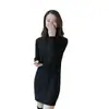 Nuevos Tops y Suéteres de Otoño e Invierno 2025 para Mujer, Prendas de Punto de Punto de Longitud Media, Suéteres Básicos de Punto, Ropa Coreana de Punto Retorcido para Mujer