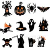 Decorações de Festa Temáticas de Halloween Transfronteiriças: Bandeiras de Abóbora Fantasma, Balões de Rosto de Fantasma, Decorações Penduradas Espirais, Decorações de Halloween