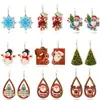 Pendientes de Navidad Europeos y Americanos Set de Pendientes de Navidad Copo de Nieve Campana Pendientes de Navidad Árbol de Navidad Pendientes de Navidad Transfronterizos