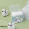 Hisopos de Algodón Grandes de 55 y 110 Piezas para Limpiar Moco Nasal, Cera de Oído y para Recién Nacidos, Bebés, Mascotas, Eliminación de Maquillaje Portátil