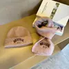 Conjunto de Dos Piezas de Gorro y Bufanda Tejidos para Niños para Otoño e Invierno, Elegante Gorro con Protección para las Orejas para Niños Mayores, Calentador de Cuello a Prueba de Viento de Color Sólido para Niños