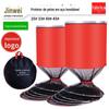 Proteção de peixe de anel duplo vermelho preto de aço inoxidável anel de aço duplo proteção de peixes proteção de peixe preto posicionamento de posicionamento de cola de anel duplo revestido de proteção de peixe
