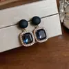 Pendientes Redondos de Moda Dopamina Minimalistas Tachonados con Diamantes de Diseño Único, Pendientes de Nicho con un Toque de Lujo Ligero y de Alta Gama, Exquisitos Accesorios para Orejas