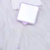 Nuevo Espejo de Maquillaje Cuadrado Portátil DIY Espejo con Abalorios de una Cara Espejo Portátil para la Apariencia de las Niñas