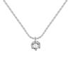 Collar de Plata S925 Río de Estrellas Brillante Espumoso Niña de Alta Gama Colgante de Zircón de Seis Garras Collar de Coliflor Joyería