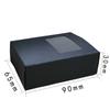 Caja de embalaje de jabón de piel de vaca transfronteriza caja rosa con ventana rectangular caja de cartón negra blanca para regalo dulces galletas al por mayor