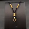 Corda de Pingente Trançada Ajustável Feita à Mão com Caractere "Fu", Bússola das Oito Tesouros, Corda de Colar com Pingente de Buda Thangka para Homens e Mulheres