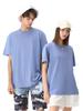 Camiseta de Manga Curta Personalizada Algodão Puro Verão 2025 Novo Par Roupa Gola Redonda Cor Sólida Solta Fresca Top Branco Puro